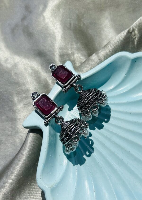 Magenta Mirage Jhumka