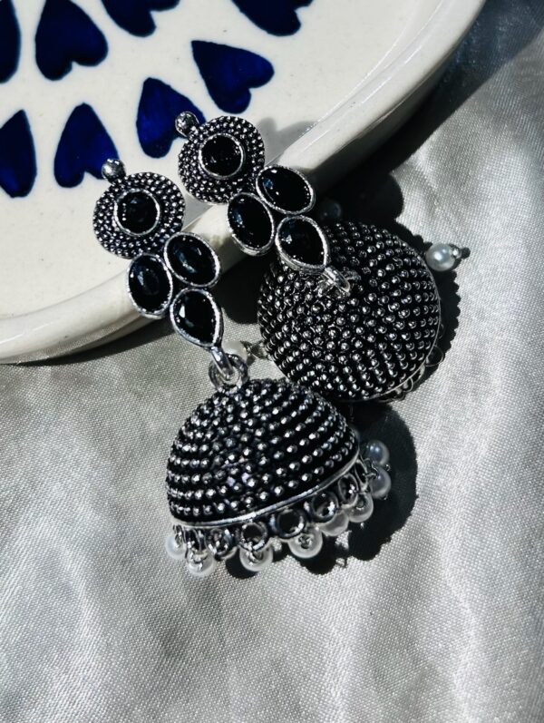 Black Velvet Jhumka