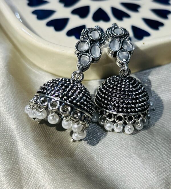 White Blossom Jhumka